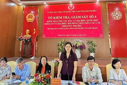 Kiểm tra công tác chuẩn bị bầu cử tại các xã khu vực Khánh Sơn, tỉnh Khánh Hòa