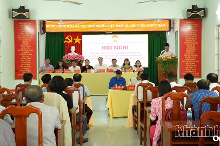 Khánh Hòa: ứng cử đại biểu Quốc hội khóa XVI và đại biểu Hội đồng nhân dân tỉnh Khánh Hòa tiếp xúc cử tri 2 xã Cam An và Cam Hiệp