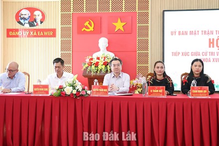 Đắk Lắk: Ứng cử viên đại biểu Quốc hội tiếp xúc với cử tri các xã Ea Wer, Buôn Đôn và Ea Nuôl