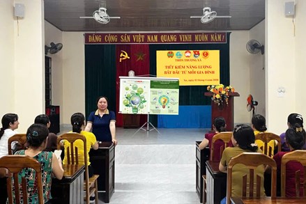 Xã Hải Lăng, tỉnh Quảng Trị: Giúp người dân tiết kiệm năng lượng hiệu quả