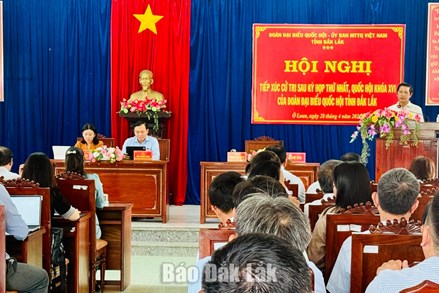 Đắk Lắk: Đơn vị bầu cử số 1 tiếp xúc cử tri sau Kỳ họp thứ nhất tại các xã Tuy An Đông, Tuy An Nam và Ô Loan