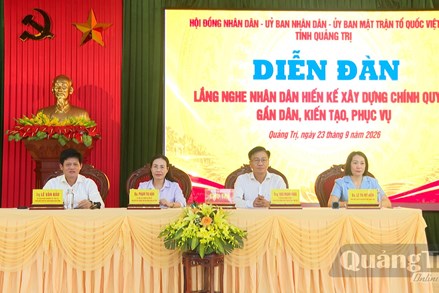 Quảng Trị: Lắng nghe Nhân dân hiến kế xây dựng chính quyền gần dân, kiến tạo, phục vụ