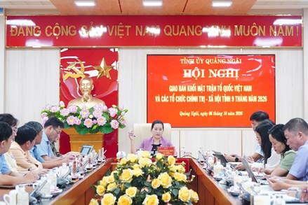 Quảng Ngãi: Mặt trận và các tổ chức chính trị - xã hội tiếp tục hướng về cơ sở