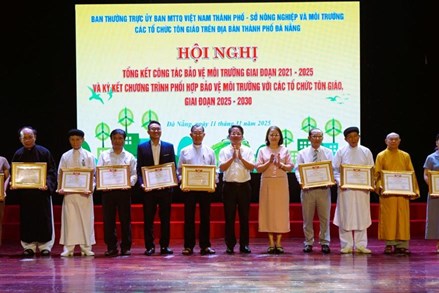 Thành phố Đà Nẵng: Đoàn kết tôn giáo, huy động sức dân để bảo vệ môi trường