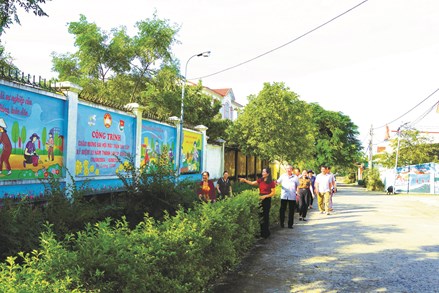Phường Đồng Sơn xây dựng khu dân cư sáng-xanh-sạch-đẹp