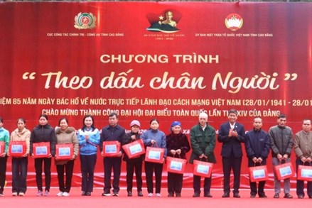 Trên 2,5 tỷ đồng thực hiện an sinh xã hội trong Chương trình “Theo dấu chân Người”