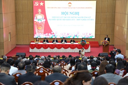 Lâm Đồng: Ứng cử viên ĐBQH khóa XVI tiếp xúc cử tri phương Lâm Viên - Đà Lạt