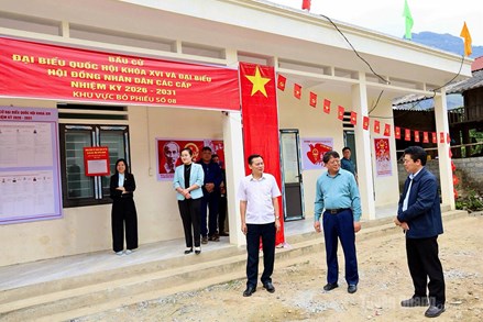 Tuyên Quang: Kiểm tra công tác bầu cử tại xã Yên Cường, Du Già, Đường Thượng, Mậu Duệ