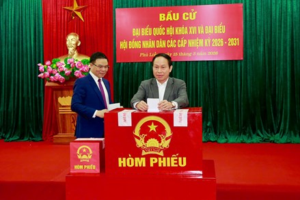 Hải Phòng: Cử tri nô nức đi bầu cử đại biểu Quốc hội khóa XVI và đại biểu HĐND các cấp