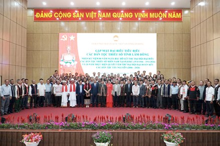 Lâm Đồng gặp mặt đại biểu tiêu biểu các dân tộc thiểu số