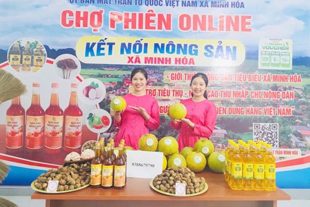 Ủy ban MTTQ Việt Nam xã Minh Hóa, Quảng Trị với mô hình 'Chợ phiên online'