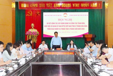 Tuyên Quang: Tiếp tục đổi mới, nâng cao chất lượng công tác xây dựng Đảng và hoạt động Mặt trận Tổ quốc
