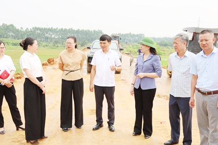 Bắc Ninh: Kiểm tra, giám sát công tác sử dụng kinh phí hỗ trợ bão lũ tại xã Bố Hạ