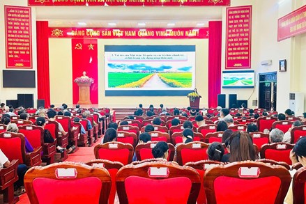Thanh Hóa: Tập huấn thực hiện cuộc vận động “Toàn dân đoàn kết xây dựng nông thôn mới, đô thị văn minh”