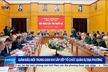 Giảm đầu mối trung gian khi sắp xếp tổ chức quân sự địa phương