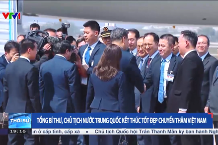 Tổng Bí thư, Chủ tịch nước Trung Quốc kết thúc tốt đẹp chuyến thăm Việt Nam