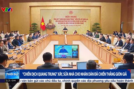 “Chiến dịch Quang Trung” xây, sửa nhà cho nhân dân đã chiến thắng giòn giã