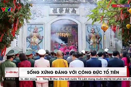 Tổng Bí thư, Chủ tịch nước dâng hương tưởng niệm các vua Hùng