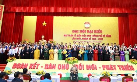 Phó Chủ tịch - Tổng Thư ký Nguyễn Thị Thu Hà dự Đại hội đại biểu MTTQ Việt Nam thành phố Đà Nẵng nhiệm kỳ 2025 - 2030