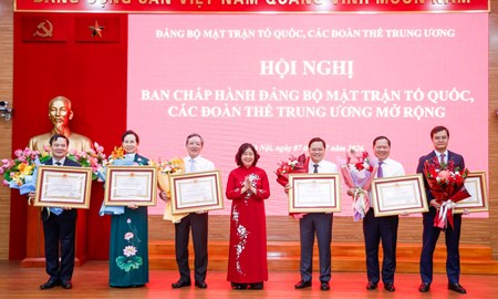 Hội nghị Ban Chấp hành Đảng bộ Mặt trận Tổ quốc, các đoàn thể Trung ương mở rộng