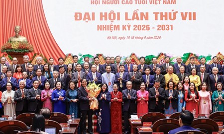 Chủ tịch Bùi Thị Minh Hoài dự Đại hội đại biểu toàn quốc Hội Người cao tuổi Việt Nam lần thứ VII, nhiệm kỳ 2026 - 2031