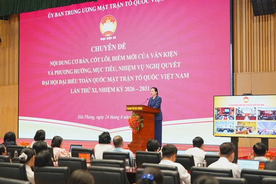Cụm Thi đua các thành phố trực thuộc Trung ương quán triệt và triển khai Nghị quyết Đại hội MTTQ Việt Nam XI- Ảnh 4.