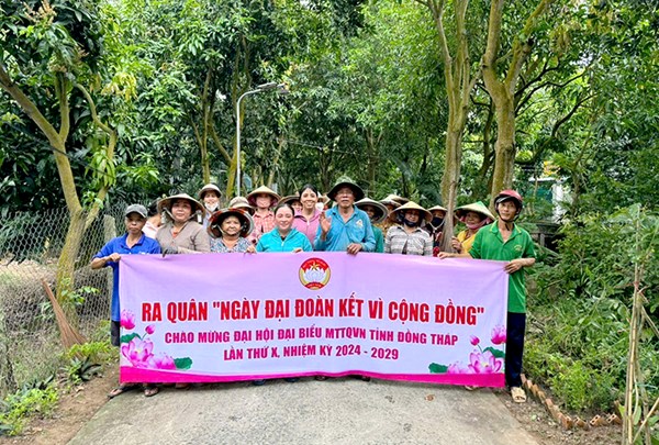 “Ngày đại đoàn kết vì cộng đồng” góp phần xây dựng nông thôn mới, đô thị văn minh ở Thành phố Cao Lãnh