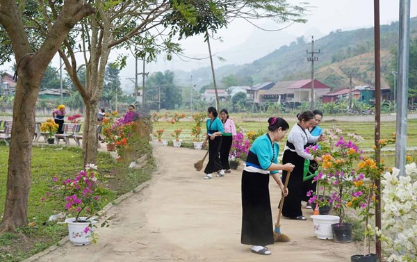 Huyện Phù Yên: Nâng cao chất lượng tiêu chí môi trường