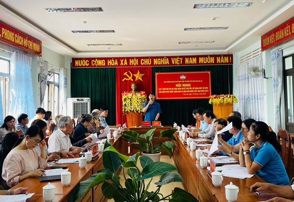 Ủy ban MTTQ tỉnh Gia Lai lấy ý kiến Dự thảo Nghị quyết sửa đổi, bổ sung một số điều của Hiến pháp năm 2013