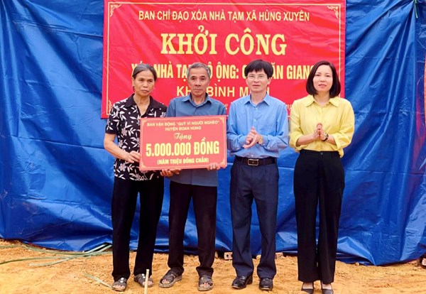 Huyện Đoan Hùng đẩy nhanh tiến độ xóa nhà tạm, nhà dột nát