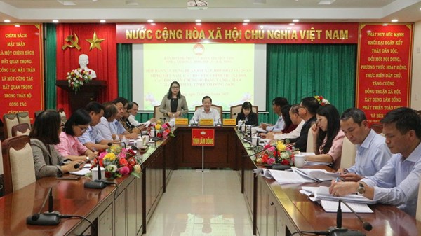 Ban Thường trực Ủy ban MTTQ 3 tỉnh Lâm Đồng, Đắk Nông, Bình Thuận làm việc về đề án sáp nhập