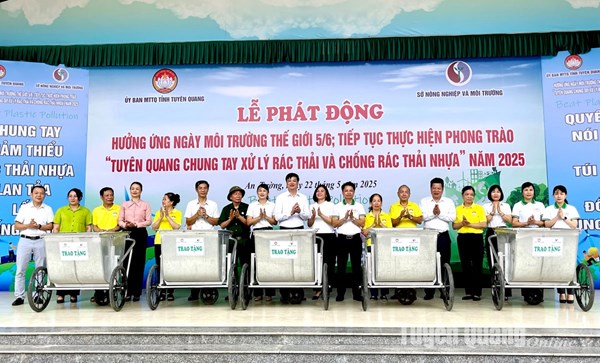 Tuyên Quang: Phát động hưởng ứng ngày Môi trường thế giới và chống rác thải nhựa