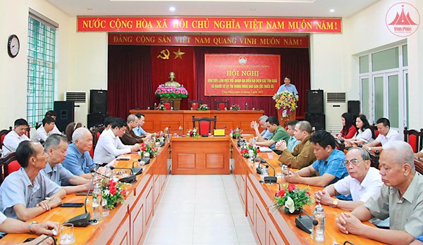Vĩnh Phúc: Gặp mặt đại biểu các tôn giáo, người có uy tín trong đồng bào dân tộc thiểu số