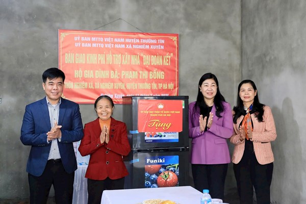 Nhà đại đoàn kết, nối dài yêu thương trên đất Thủ đô