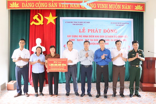 Ủy ban MTTQ tỉnh Điện Biên xây dựng mô hình "Khu dân cư biên giới đoàn kết, xanh - sạch - đẹp"
