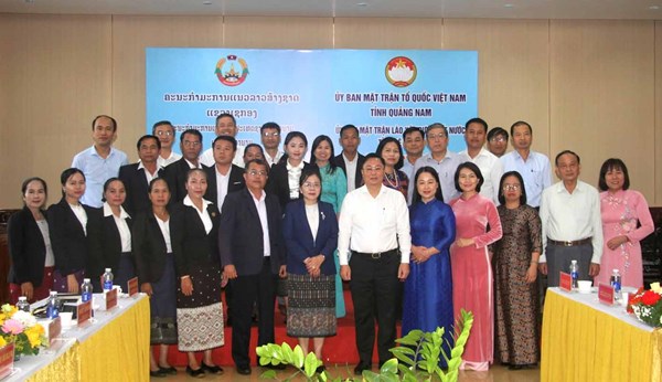 Thắt chặt tình đoàn kết, hữu nghị giữa Mặt trận 2 tỉnh Quảng Nam và tỉnh Sê Kông