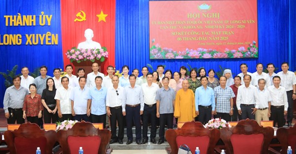 An Giang: Ủy ban MTTQVN TP. Long Xuyên sơ kết công tác Mặt trận 6 tháng đầu năm 2025