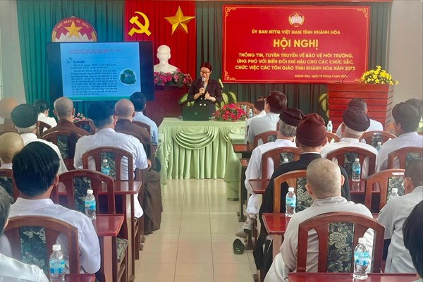 Ủy ban Mặt trận Tổ quốc Việt Nam tỉnh Khánh Hòa tuyên truyền về bảo vệ môi trường