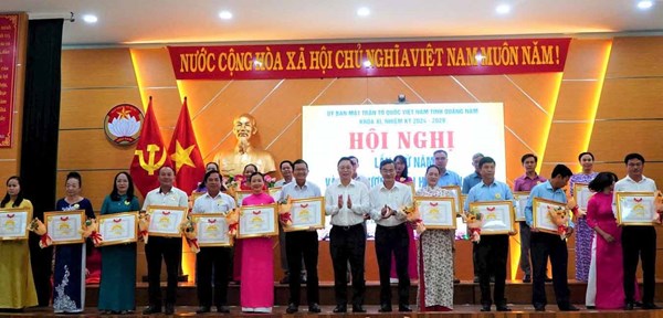 Hội nghị Ủy ban Mặt trận Tổ quốc Việt Nam tỉnh Quảng Nam lần thứ 5 khóa XI, nhiệm kỳ 2024 - 2029 