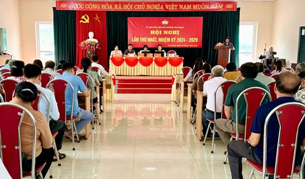 Hội nghị lần thứ nhất Ủy ban Mặt trận Tổ quốc phường Tân Giang, nhiệm kỳ 2024 - 2029