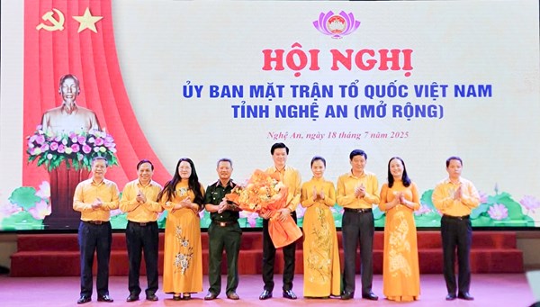 Hội nghị Ủy ban Mặt trận Tổ quốc tỉnh Nghệ An (mở rộng)