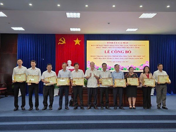 Tỉnh Cà Mau hoàn thành xóa nhà tạm, nhà dột nát