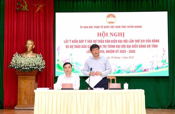 Ủy ban MTTQ Việt Nam tỉnh Tuyên Quang tổ chức lấy ý kiến góp ý vào Dự thảo các văn kiện, báo cáo chính trị Đại hội Đảng