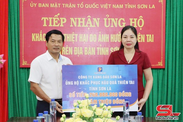 Tỉnh Sơn La tiếp nhận trên 16 tỷ đồng ủng hộ khắc phục hậu quả thiên tai