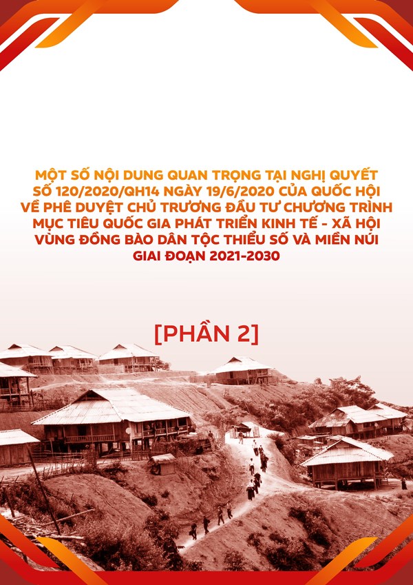 Một số nội dung quan trọng tại Nghị quyết số 120 của Quốc hội về chủ trương đầu tư chương trình mục tiêu quốc gia