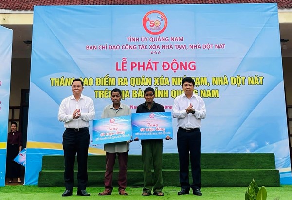 Quảng Nam phát động Tháng cao điểm xóa nhà tạm, nhà dột nát