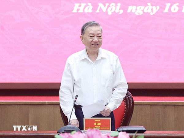 Phát biểu của Tổng Bí thư Tô Lâm tại buổi làm việc với Ban Thường vụ Thành ủy Hà Nội 