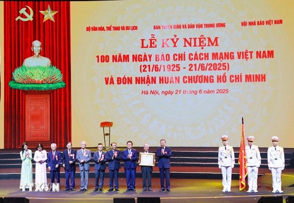 Lễ kỷ niệm trọng thể 100 năm Ngày Báo chí Cách mạng Việt Nam