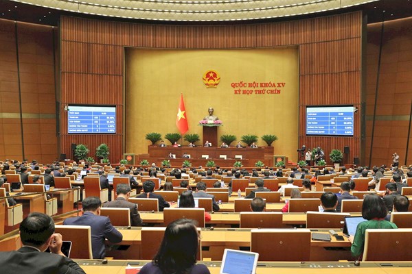 Quốc hội biểu quyết thông qua Nghị quyết về Kỳ họp thứ Chín, Quốc hội khoá XV