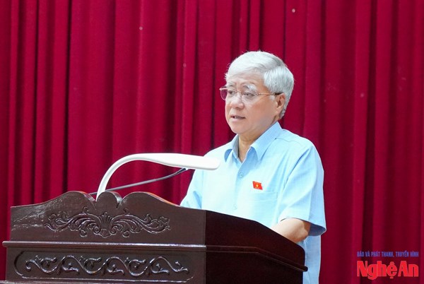 Chủ tịch Đỗ Văn Chiến tiếp xúc cử tri tại Nghệ An sau Kỳ họp thứ 9, Quốc hội khóa XV 